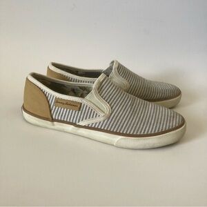 Tommy Bahama Nautical Striped Slip On Sneakers Shoes
